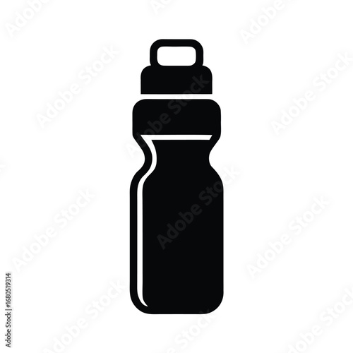 Water Bottle Sports Icon Vector Illustration