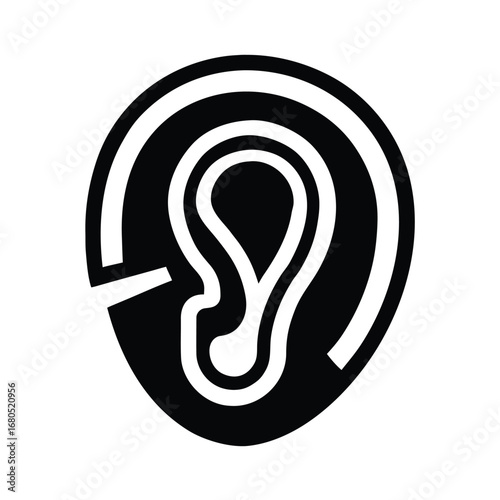 Hearing Aid Icon Vector Illustration