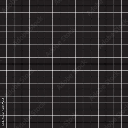 Black grid square graph line full page on white paper background. grid square graph line full page on white paper background, realistic graph paper. printable square grid lines. 