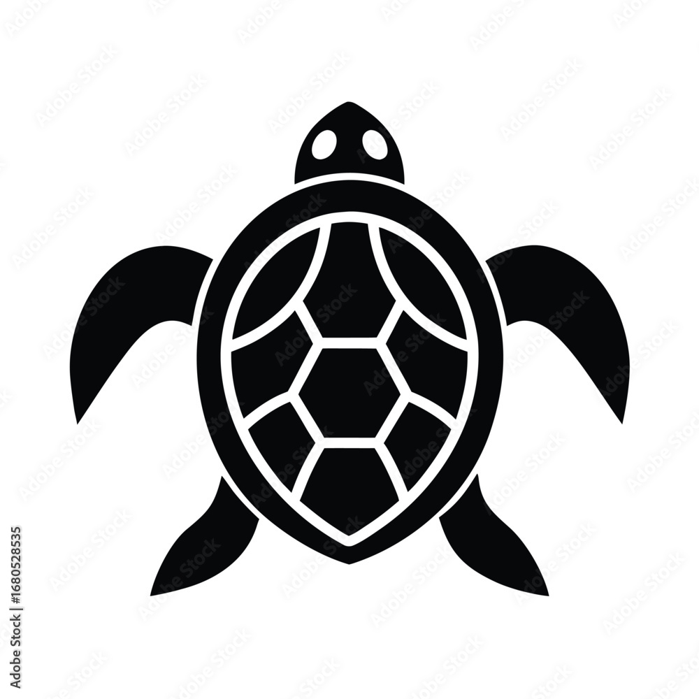 Obraz premium Turtle Icon Vector Illustration