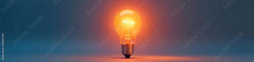 custom made wallpaper toronto digitalBright Lightbulb Shining Inspiration and Innovative Ideas ? Clean Minimalist Concept
