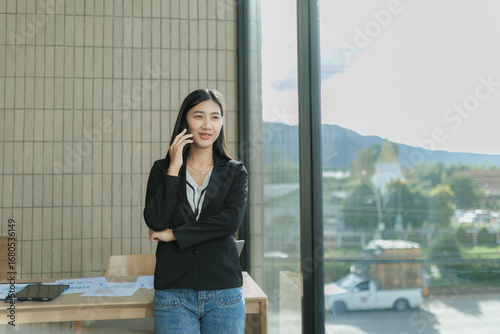 orporate leader negotiating a deal on the phone, symbol of power, leadership, and success. Free Download orporate leader negotiating a deal on the phone, symbol of power, leadership, and success. - GFXLoad