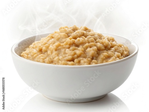 Delicious bowl of mixed grains and lentils a wholesome and nourishing meal ready to enjoy white background