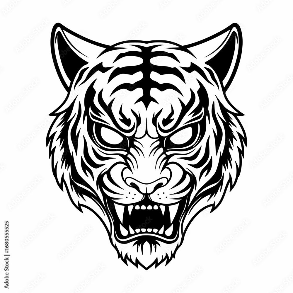 Obraz premium Tiger Head Mascot