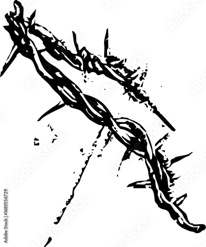 Black and white vector illustration of an abstract splash background
