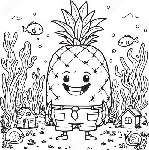 “The Fruit That Didn’t Ripen, Just Roamed” (or) “Pineapple in a Tie, Beneath the Sea”