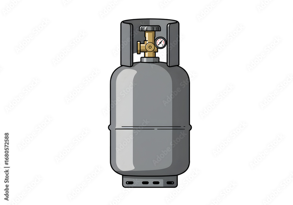 Obraz premium Propane Tank Essential Fuel for Homes Businesses on transparent background