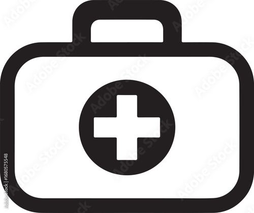 Medical First Aid Kit Icon Symbol