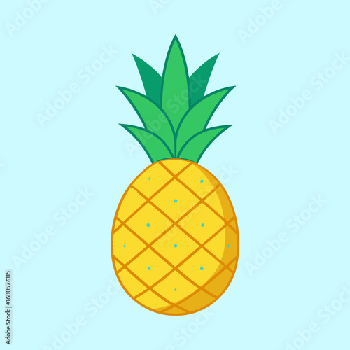 vector illustration of a pineapple