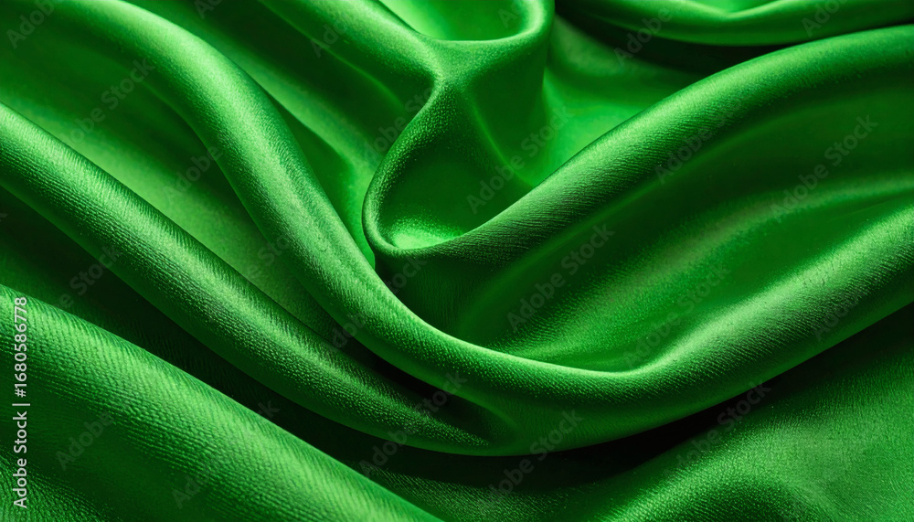 Fototapeta premium Green Fabric Cloth Background Texture for Textile and Seamless Design Artwork