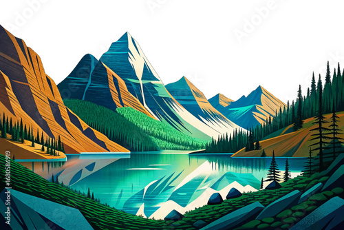Glacier National Park Montana, alpine lakes, ice peaks, pristine wilderness, hidden American beauty
