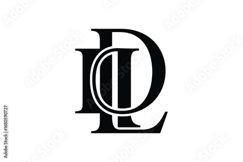 A monogram logo featuring intertwined letters i l and d in a black color scheme