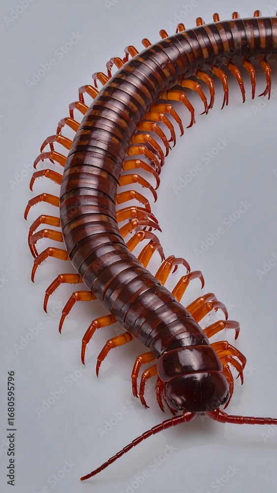 Obraz premium Centipede Close-up View