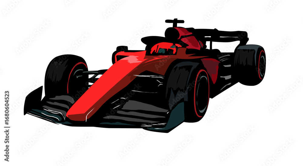Fototapeta premium formula one car sport racing grandprix isolated