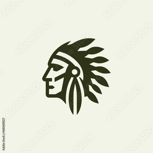 Native American Face Logo