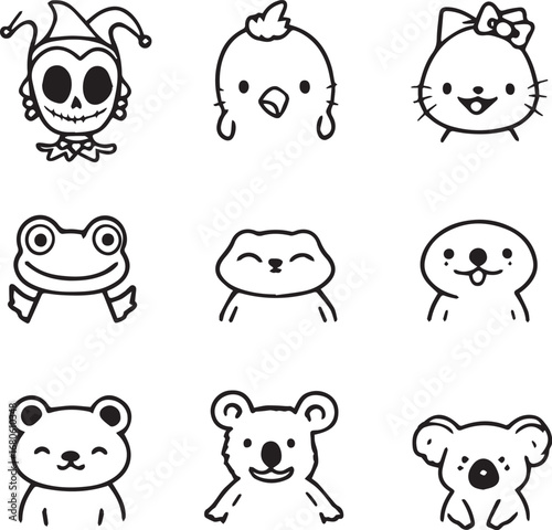 “Nine Faces, One Grid of Feeling” (or) “The Jester, the Koala, and Everyone In Between”