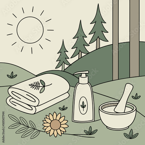 set of different kinds of products