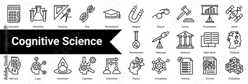 Cognitive Science icon sheet  collection