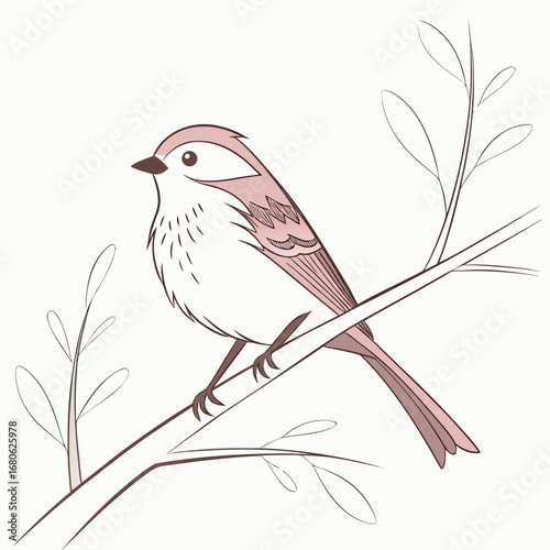 vector illustration of a bird