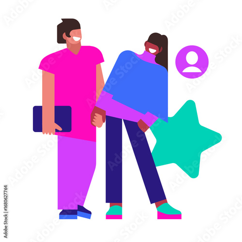 Couple who met on dating app