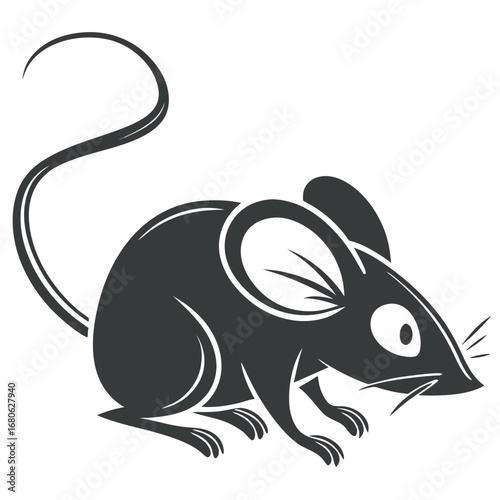 Mouse logo and vector design  