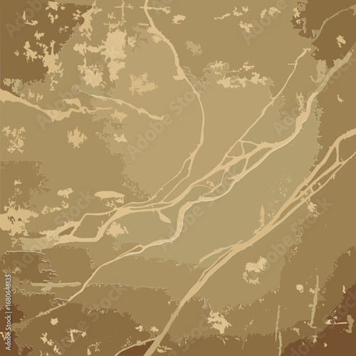 Aged sepia-toned surface with mottled texture and flowing veins. Abstract background with vintage aesthetic. No people or objects.