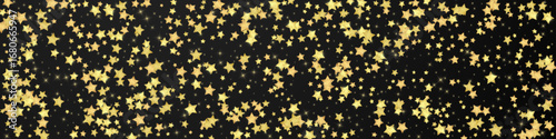 Magic stars vector overlay.  Gold stars scattered