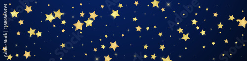 Magic stars vector overlay.  Gold stars scattered