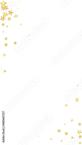 Magic stars vector overlay.  Gold stars scattered