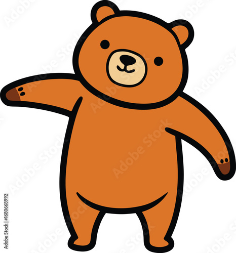  cute bear dabbing movement 