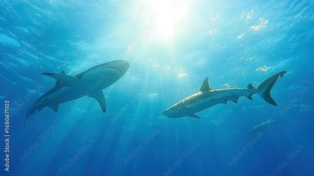 Fototapeta premium School of Jacks