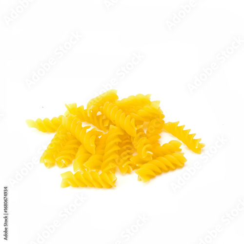 Spirals macarons isolated on white.