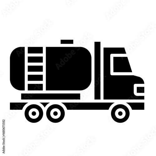 Oil Truck  Icon Set Multiple Style Collection