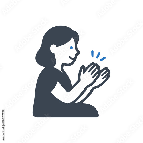Mother Clapping Hands Icon