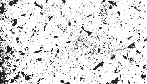 Dirty or dust film grain speck grit grunge overlay on Speckle grain dot white paper noise texture with distress effect vector illustration pattern background.
