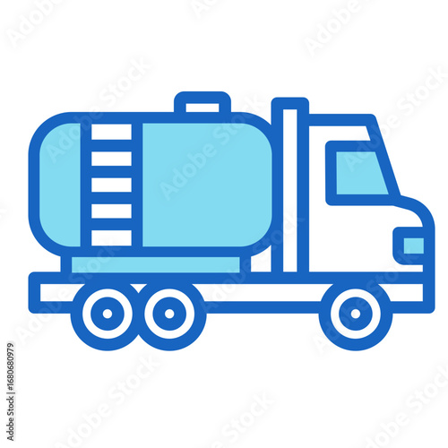 Oil Truck  Icon Set Multiple Style Collection