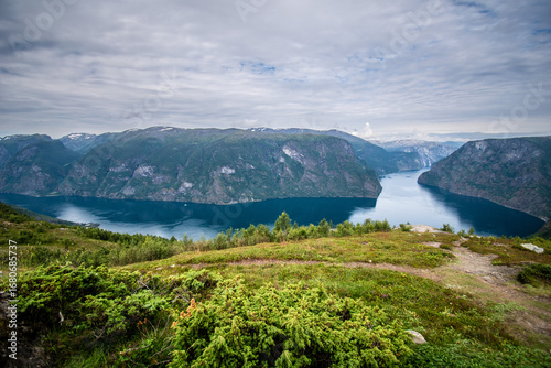 Beautiful fjord view of Sognefjord