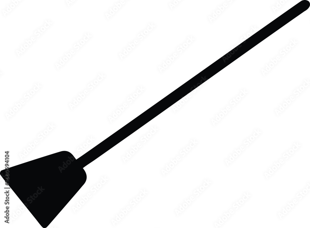 Naklejka premium scraper clean silhouette vector