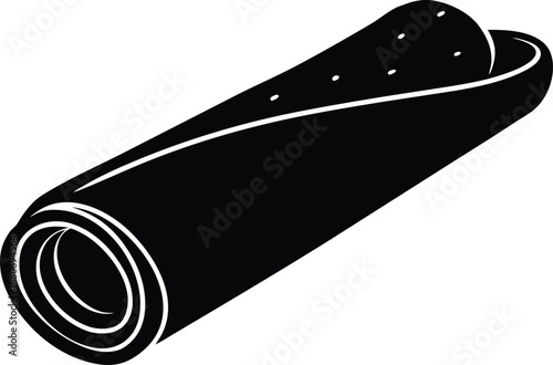 spring roll clean silhouette vector