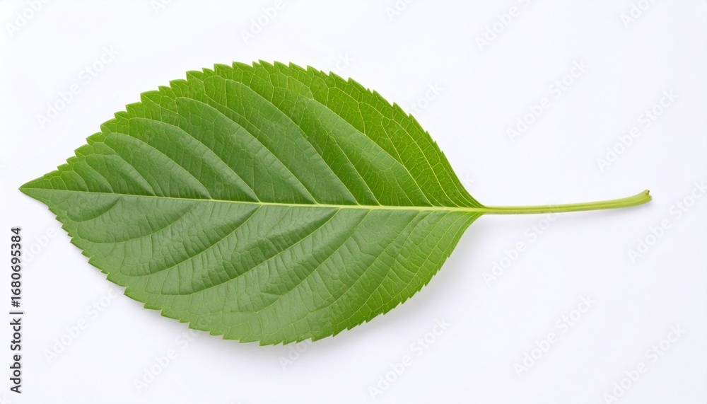 Fototapeta premium green leaf on a white background