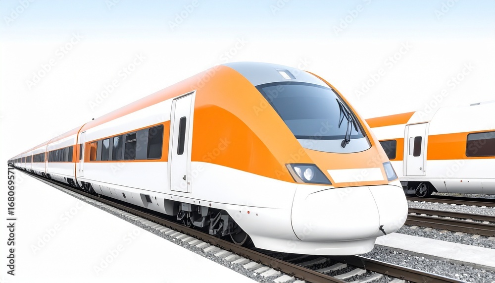 Naklejka premium fast train in motion