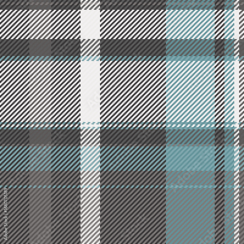 Subtle teal and gray plaid pattern.  Elegant textile texture ideal for fashion, home decor, or website backgrounds.  Creates a sophisticated and calming visual appeal.