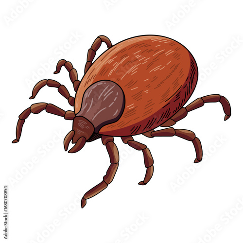 Ixodid tick, parasitic insect that carries viruses, bacteria, protozoa. Prevention of the spread of tick-borne encephalitis, tick-borne borreliosis, hemorrhagic fever, tularemia, babesiosis, etc.