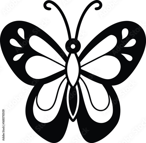 colouring book or page for kids butterfly