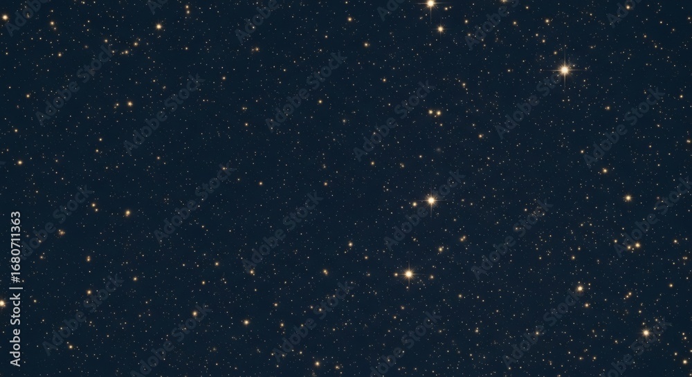 Fototapeta premium A field of stars and distant galaxies on a dark background