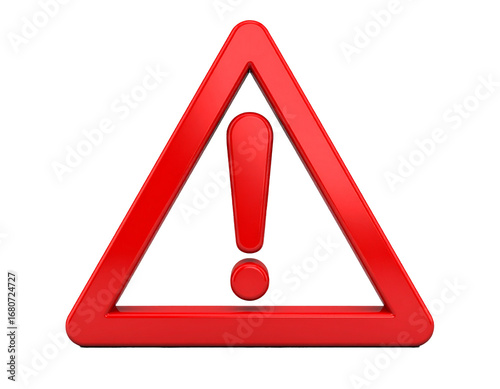 Warnsymbol Rotes Dreieck mit Ausrufezeichen – Gefahrenschild illustration