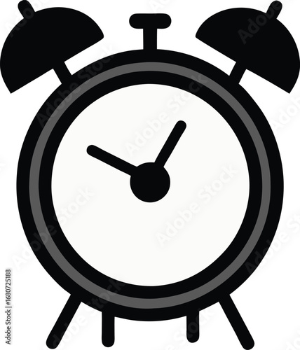 Vintage Alarm Clock Time Management Icon