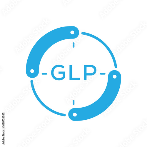 GLP Modern Company logo. GLP Circular Technology Logo design for entrepreneur and business. GLP best icon Digital Branding.
