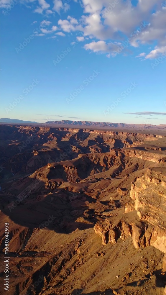 Fototapeta premium Canyon Aerial View Sunset