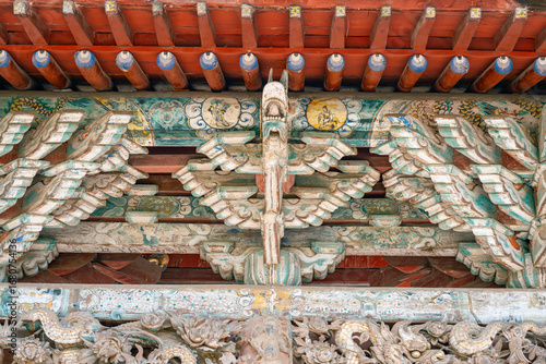 old house architecture of Chinese ancient confucian temple